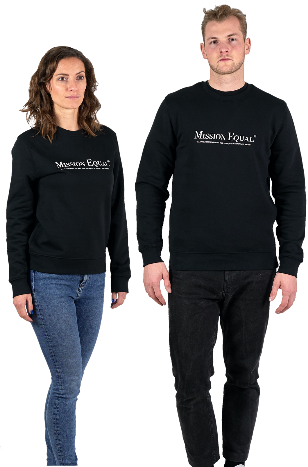 Mission Equal Sweatshirt black - unisex